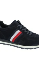 snikeriai luxury suede runner Tommy Hilfiger tamsiai mėlyna
