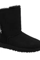 skórzane sniego batai w classic charm UGG juoda