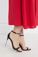 Sandalai su aukštu kulnu | su oda Dolce & Gabbana juoda