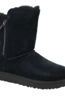 skórzane sniego batai w classic short sparkle zip UGG juoda