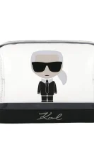 kosmetinė ikonik transparent Karl Lagerfeld juoda
