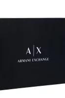 skórzany piniginė Armani Exchange juoda
