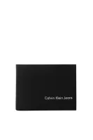 skórzany piniginė re-issue Calvin Klein juoda