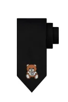 šilkinis kaklaraištis Moschino juoda
