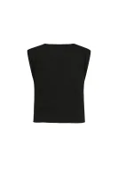 Marškinėliai | Cropped Fit Guess juoda