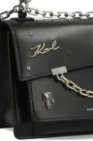 Odinė rankinė ant peties Karl Seven Pins Karl Lagerfeld juoda