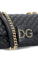 skórzana rankinė per petį/rankinė per petį dg millennials Dolce & Gabbana juoda