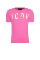 tėjiniai marškinėliai icon | regular fit Dsquared2 rožinė