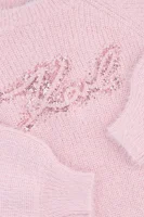 Megztinis | Regular Fit Karl Lagerfeld Kids rožinė