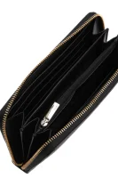 skórzany piniginė pebbl DKNY juoda