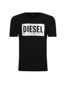 tėjiniai marškinėliai tfoil | regular fit Diesel juoda