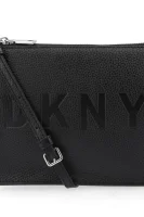 skórzana rankinė per petį commuter DKNY juoda
