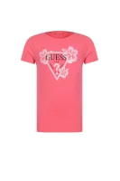 tėjiniai marškinėliai | regular fit Guess rožinė