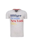 tėjiniai marškinėliai ame iconic Tommy Hilfiger pilka