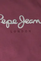 Marškinėliai HANA GLITTER | Regular Fit Pepe Jeans London bordinė
