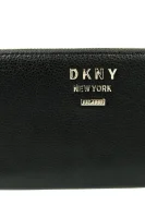 skórzany piniginė hermine DKNY juoda