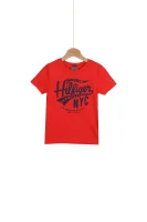 tėjiniai marškinėliai logo Tommy Hilfiger raudona