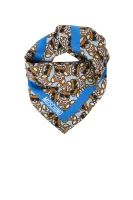 jedwabna kaklaskarė Moschino mėlyna