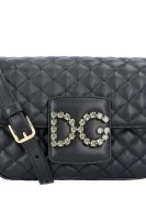 skórzana rankinė per petį dg millennials Dolce & Gabbana juoda