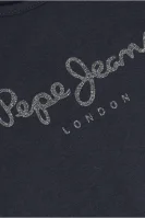 Marškinėliai HANA GLITTER | Regular Fit Pepe Jeans London tamsiai mėlyna