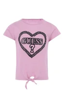 tėjiniai marškinėliai | regular fit Guess rožinė