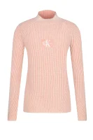 Megztinis | Regular Fit | su vilna CALVIN KLEIN JEANS rožinė