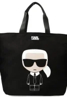 pirkinių rankinė ikonik Karl Lagerfeld juoda