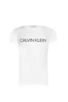 Marškinėliai iNSTITUTIONAL | Slim Fit CALVIN KLEIN JEANS balta