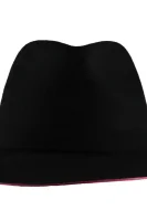 wełniany skrybėlė Emporio Armani juoda
