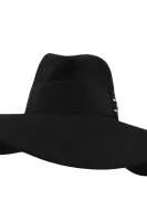 wełniany skrybėlė Elisabetta Franchi juoda