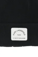 vilnonė kepurė rue st guillaume Karl Lagerfeld juoda