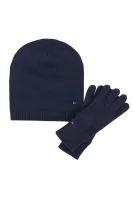 kepurė + pirštinės new odine Tommy Hilfiger tamsiai mėlyna