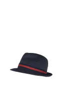 skrybėlė Armani Collezioni tamsiai mėlyna