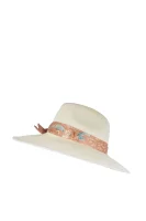 wełniany skrybėlė Elisabetta Franchi smėlio