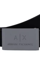 skórzany diržas Armani Exchange juoda