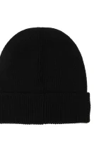 vilnonė kepurė Lacoste juoda