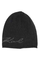 wełniana kepurė | su kašmyro priemaiša Karl Lagerfeld pilka