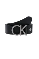 skórzany diržas logo Calvin Klein juoda