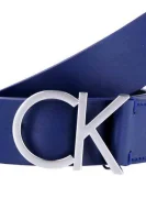 skórzany diržas logo Calvin Klein tamsiai mėlyna