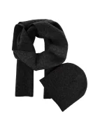 kepurė + šalikas power logo Calvin Klein juoda
