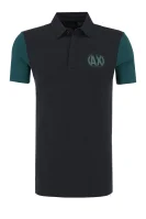 polo marškinėliai | regular fit Armani Exchange tamsiai mėlyna