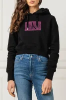 džemperis distressed monogram | regular fit CALVIN KLEIN JEANS juoda