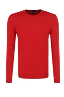 wełniany megztinis botto-l | regular fit BOSS BLACK raudona