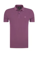 polo marškinėliai prime | slim fit | pique BOSS ORANGE violetinė