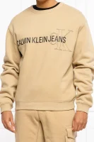 Džemperis | Regular Fit CALVIN KLEIN JEANS 	karamelinė 	