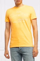 Marškinėliai OUTLINE POP | Regular Fit Superdry oranžinė
