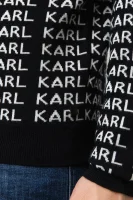 vilnonis megztinis | regular fit Karl Lagerfeld juoda