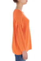 megztinis westona | loose fit | su šilko priemaiša BOSS ORANGE oranžinė
