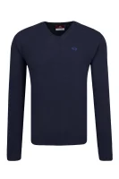 megztinis | regular fit | su vilnos priemaiša La Martina tamsiai mėlyna