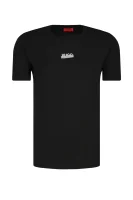 Marškinėliai Durned | Regular Fit HUGO juoda